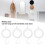 4pcs Foldable ABS Hanging Wig Stand, Round White Storage Holder 4