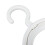 4pcs Foldable ABS Hanging Wig Stand, Round White Storage Holder 6