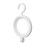 4pcs Foldable ABS Hanging Wig Stand, Round White Storage Holder 12