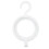 4pcs Foldable ABS Hanging Wig Stand, Round White Storage Holder 7