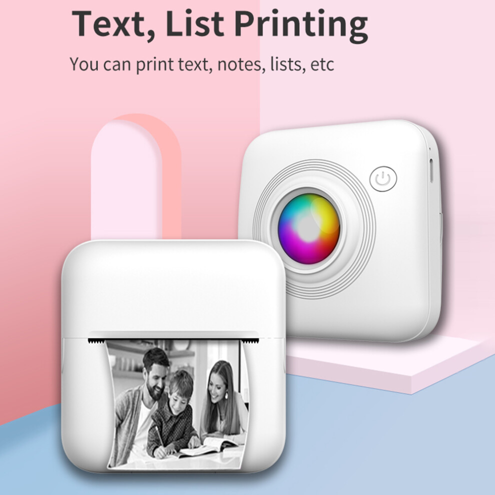 X3 Pocket Printer 80X45x80mm, 1000Mah White 8461393420240