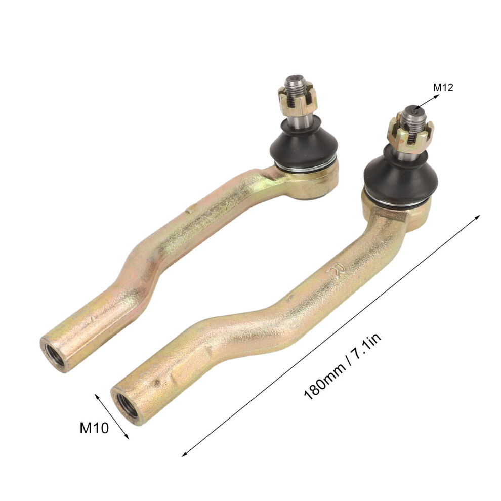 Chrome Plated Tie Rod Ends M12 M10 7444352059638
