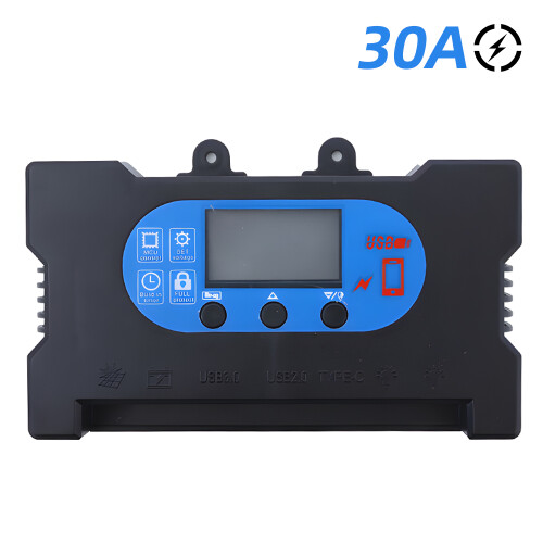 30A Solar Charge Controller 13x7.2x2.5cm Black 2