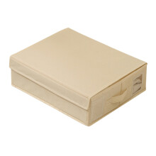 (Creamy White) Foldable Storage Case for Bedding & Clothes