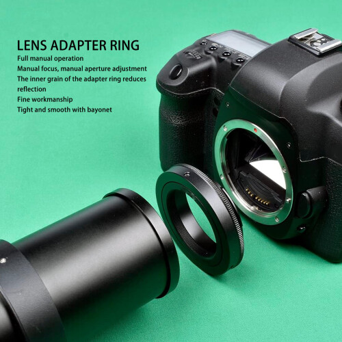 T2 to EF Adapter Ring for EF-S, Aluminum Alloy 2