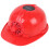 (red) Solar Cooling Hard Hat for Workers - 50 chars 1