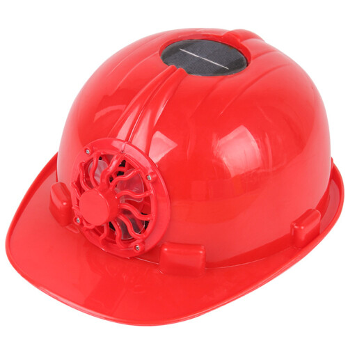 (red) Solar Cooling Hard Hat for Workers - 50 chars