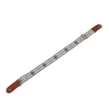 Retro Style Ukulele Strap Adjustable Breathable Nylon Leather Metal Buckle