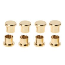 24Pcs Gold Plated RCA Protection Cap Short Circuit Socket Phono Connector RCA Shielding Socket Protect Cover,Gold