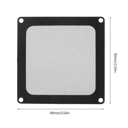 5pcs PC Dust Filter 90x90mm/3.54x3.54in Black 1