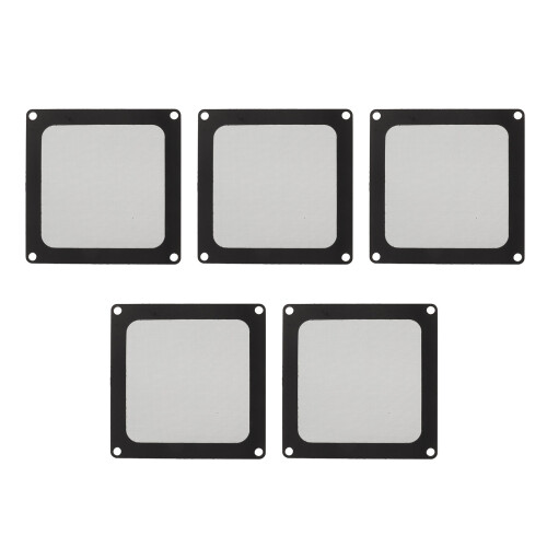5pcs PC Dust Filter 90x90mm/3.54x3.54in Black 2