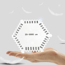 5X High Precision Stainless Steel Hexagon Wet Film Comb Instrument Stainless Steel Wet Diaphragm Thickness Gauge