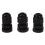 90 Pcs PG7 Waterproof Connector Gland Black for 4-7mm Diameter Cable 3
