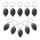 20 Pack LED Keychain Flashlight  LED Keychain Light Portable Key Ring Torch for Outdoor Camping Hiking 3