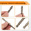 3X Four-Flute Sawtooth Eccentric Drill Bit, Four Edged Serrated Eccentric Drill, Four-Flute Sawtooth Eccentric Drill Bit 7