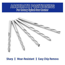 50Pcs 1/8 Inch Drill Bit for Wood and Plastic Guide Point Cutting Bits Diameter Wood Router Bits,for Use with Spiral Saw
