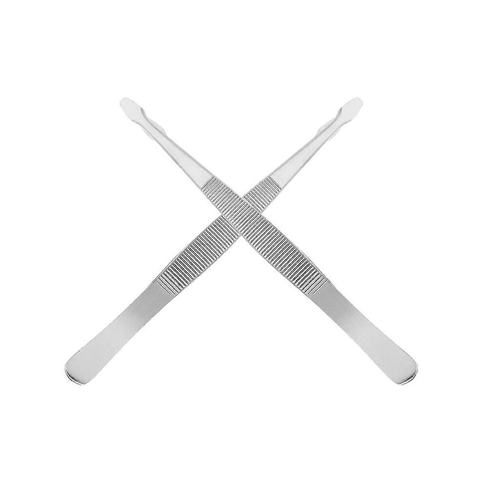Stainless Steel Stamp Tweezers for Picking Up 2Pcs Precision Philately Tools