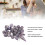25Pcs Rune Stones Amethyst Crystal Pendulum Bag 3