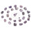 25Pcs Rune Stones Amethyst Crystal Pendulum Bag 7