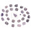 25Pcs Rune Stones Amethyst Crystal Pendulum Bag 8