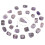 25Pcs Rune Stones Amethyst Crystal Pendulum Bag 9
