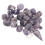 25Pcs Rune Stones Amethyst Crystal Pendulum Bag 16