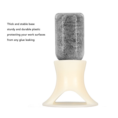 Liquid Glue Holder LH-01 Milky White Plastic Stand 2