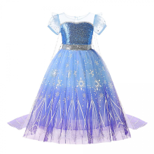 (140 (7-8T), Elsa 16) Disney Frozen Children Elsa Anna Costume For Kids Girls 4 8 10 Y Cosplay Snow Queen Clothes Fancy Party Birthday Princess Dress