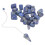 25Pcs Lazurite Rune Stones with Pendulum 9