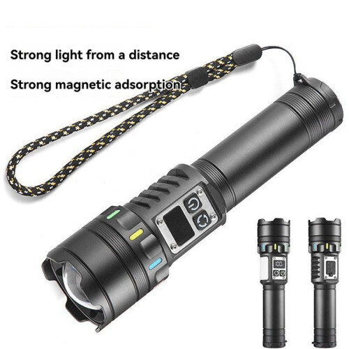 COB Flashlight USB Rechargeable Magnetic Waterproof Flashlight Portable Hand Light 2