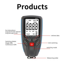 YD771 1300um Fe NFe Coating Tester with Backlight Display Digital Coating Thickness Gauge Car Paint Film Thickness Meter