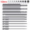 10Pc 1/4 Inch Hex Bits Driver Tamper Proof Security Drill Magnetic Bit Set Torx Screwdriver Flat  High Quality 100mm 3