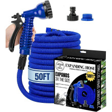 Latham & Hall 50 FT Expanding Garden Hose - BLUE