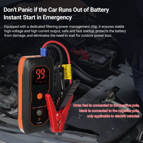 DN18 8000mAh Portable Car Starter 1