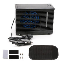Nastaviteľný 12V chladič klimatizácie do auta, chladiaci ventilátor, odparovanie vody a ľadu