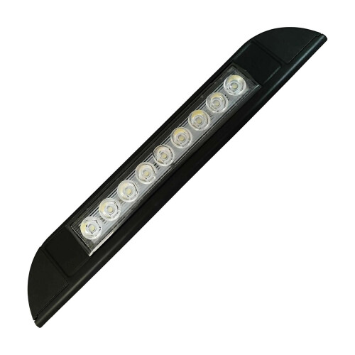 9 LED Τέντα Φως 12V 24V Αδιάβροχη Εξωτερική Λάμπα για Τροχόσπιτο 256mm Μαύρη