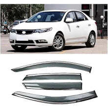4-teiliges Set Windabweiser für KIA Forte (2009–2012), Seitenfensterblenden, Sonnenschutz, Regenschutz, winddicht