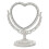 Heart Shaped Rotatable Double Sided Cosmetic Vanity Mirror 1