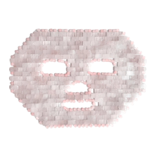 Pink face mask, rose quartz hot and cold eye mask, soothes and relaxes, and cares for the skin.