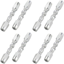 8pcs Hydraulic Hose Repair Kit, Reusable, 2-Wire Reusable Hydraulic Repair Fitting 1/4Inch