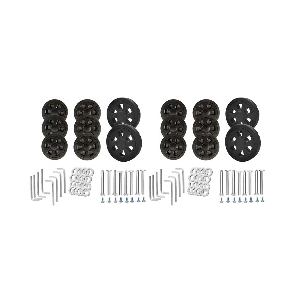 16Pcs Suitcase Wheels Replacement,2.36In/60Mm Thick 0.47In/12Mm Resistant Rubber Mute Caster Luggage Wheels A 4713648924343