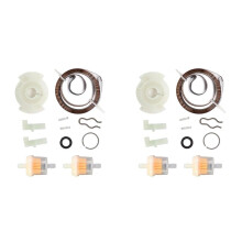 2X Repeteerstarter Reparatieset voor 593959 450E 575E Motor 125cc Grasmaaier Grastrimmer Tuin Elektrisch Gereedschap Onderdelen Brandstoffilter