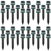 32 Pack Solar Powered Snake Repellent for Outdoors,Ultrasonic Snake Repellent,Solar Snake Repellent for Outdoors