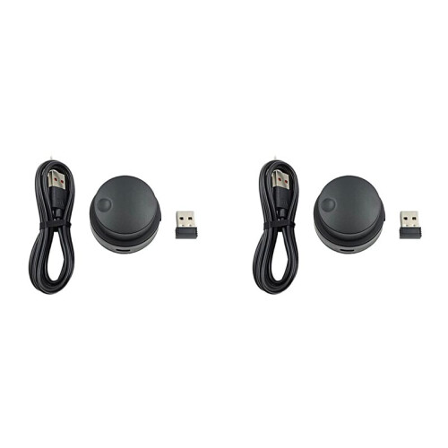 2X USB Volume Controller Wired 2.4G Wireless  Multimedia Controller Custom Knob