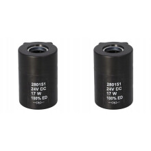 2X 24V 17W Hydraulic Solenoid Valve Coil 280151 for Eaton Vickers MCD-9105 Manifold Systems