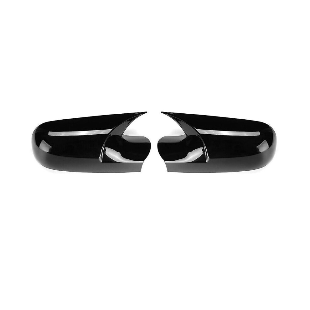 Car Side Wing Rearview Mirror Cover Cap For 2 Mk2 2002-2009 Bat Rear View Mirror Cover(Black) Black 3777101624400