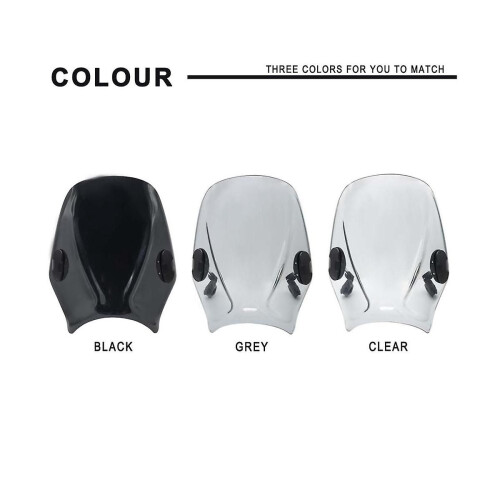 Motorcycle Windshield Wind Shield Deflector For /meteor/classic 350 500 Interceptor 650(gray) 2