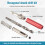 Self Centering Drill Bit Set 1/4Inch Hex Shank Vix Bit, 5/64In to 1/4In Center Drill Bit Set Custom Hinge Drill Bit Set 6