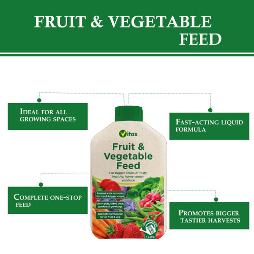 Vitax Vitax Liquid Fruit & Vegetable Feed 1L Plant 2