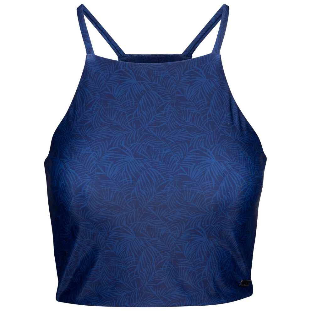 Trespass (M, Blue) Womens/Ladies Harlow Palm Leaf Swim Top